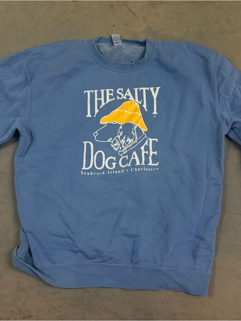 The Salty Dog Cafe Blue Graphic Sweatshirt
